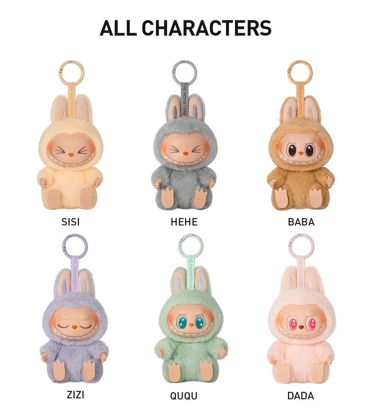 THE MONSTERS Have a Seat Series-vinyl plush pendant Blind Box
