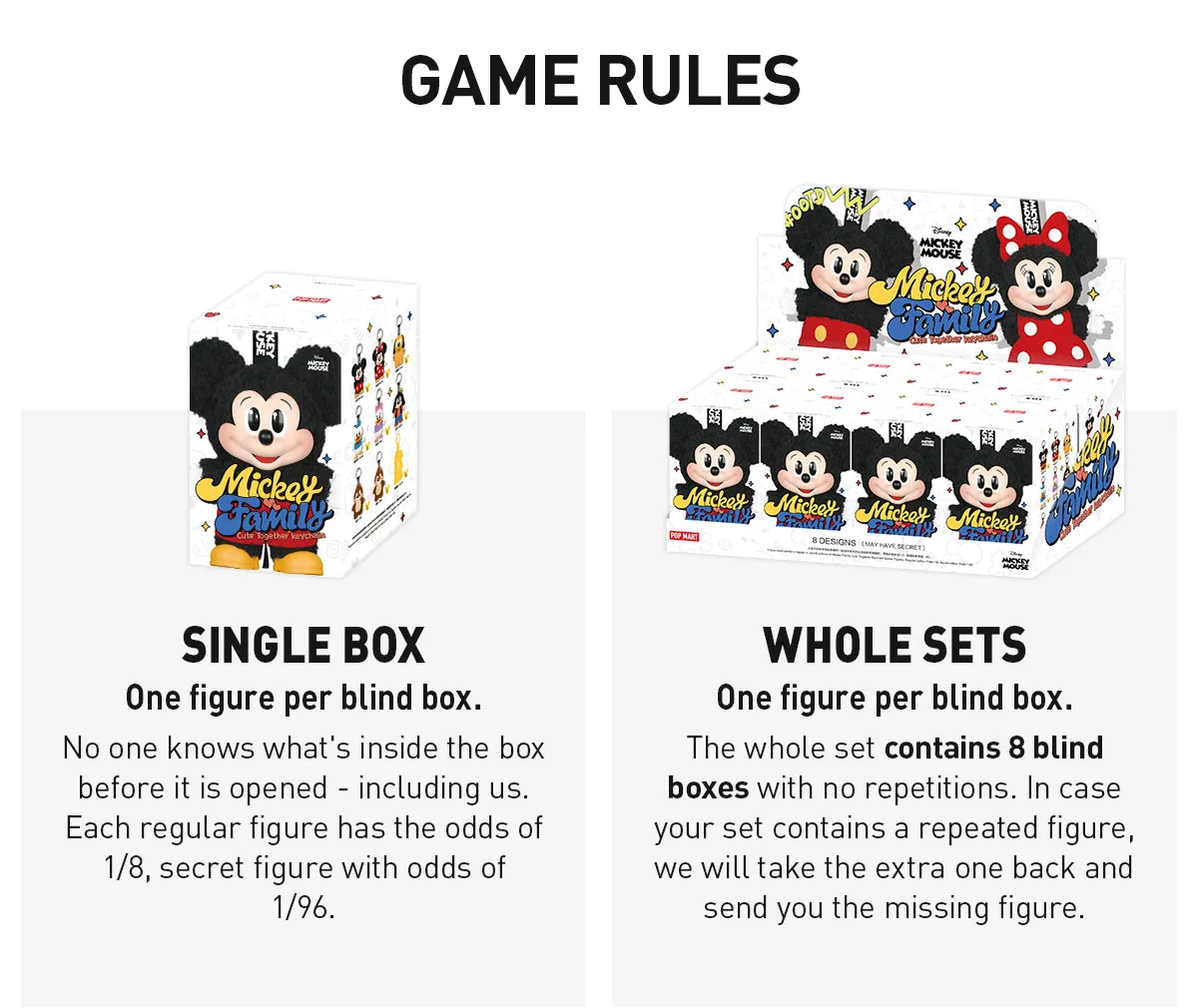 MICKEY FAMILY Cute Together Series- Plush Pendant