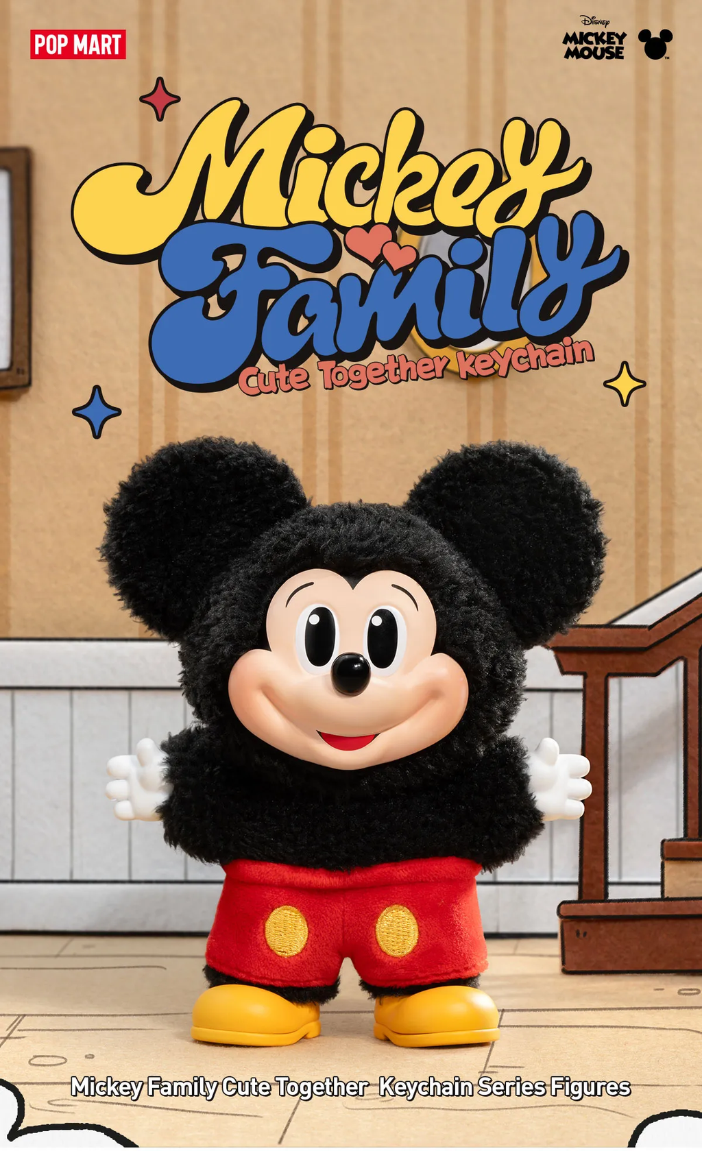 MICKEY FAMILY Cute Together Series- Plush Pendant