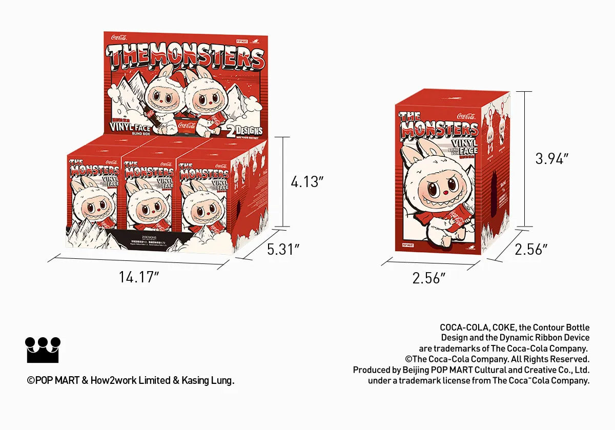 LIMITED EDITION THE MONSTERS COCA-COLA SERIES-Vinyl Face Blind Box