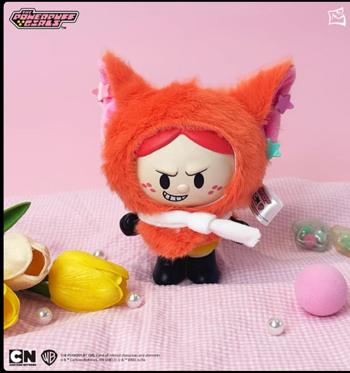 THE POWERPUFF GIRLS  Animal Cape Series-Vinyl plush Blind Box