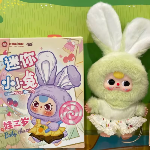 BABY THREE Miniature Bunny Series-Vinyl Plush Pendant  Blind Box