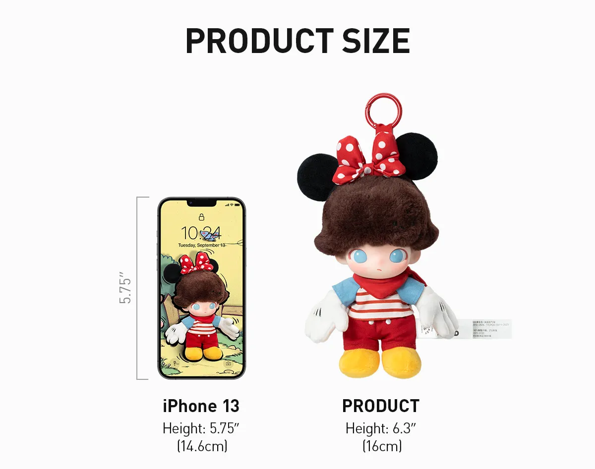 DIMOO WORLD DISNEY Series-Vinyl Plush Keychain Blind Box