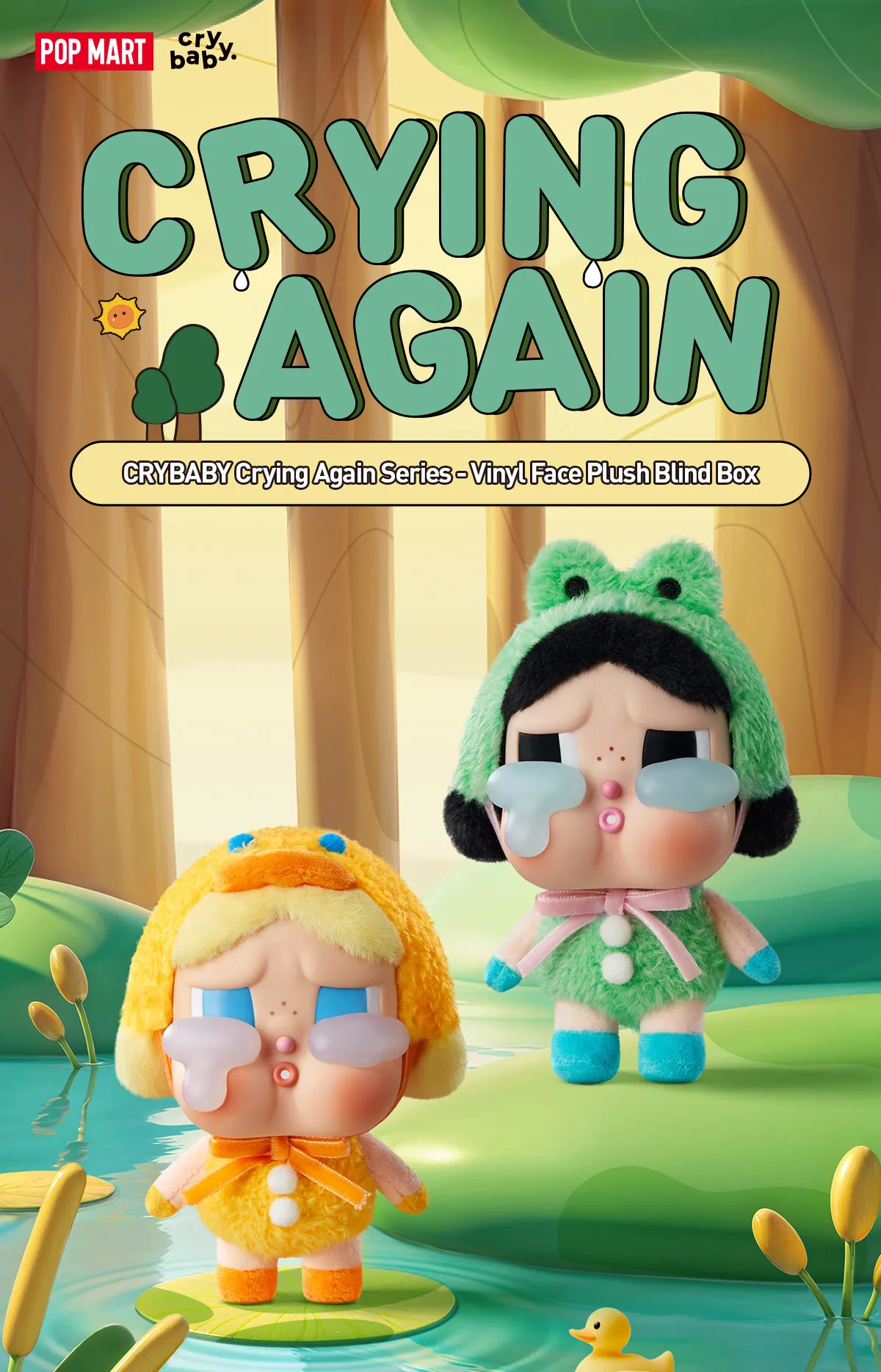 CRYBABY  Crying Again Series-Vinyl Face Plush Blind Box
