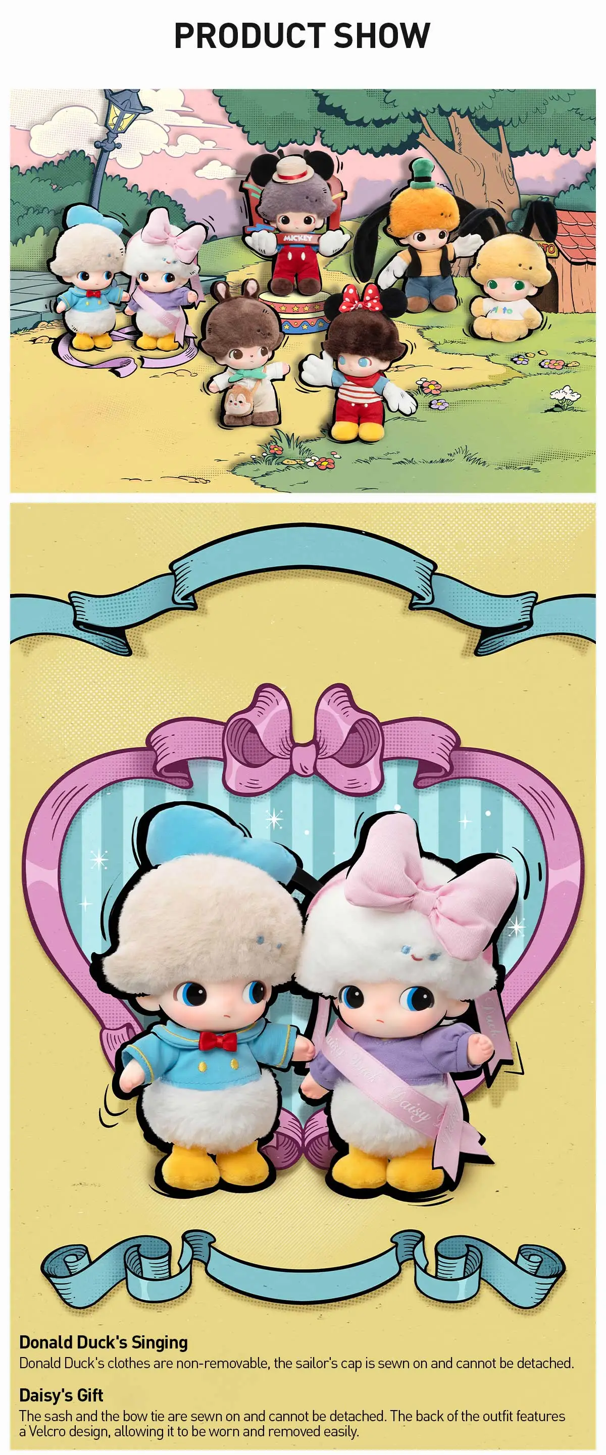 DIMOO WORLD DISNEY Series-Vinyl Plush Keychain Blind Box