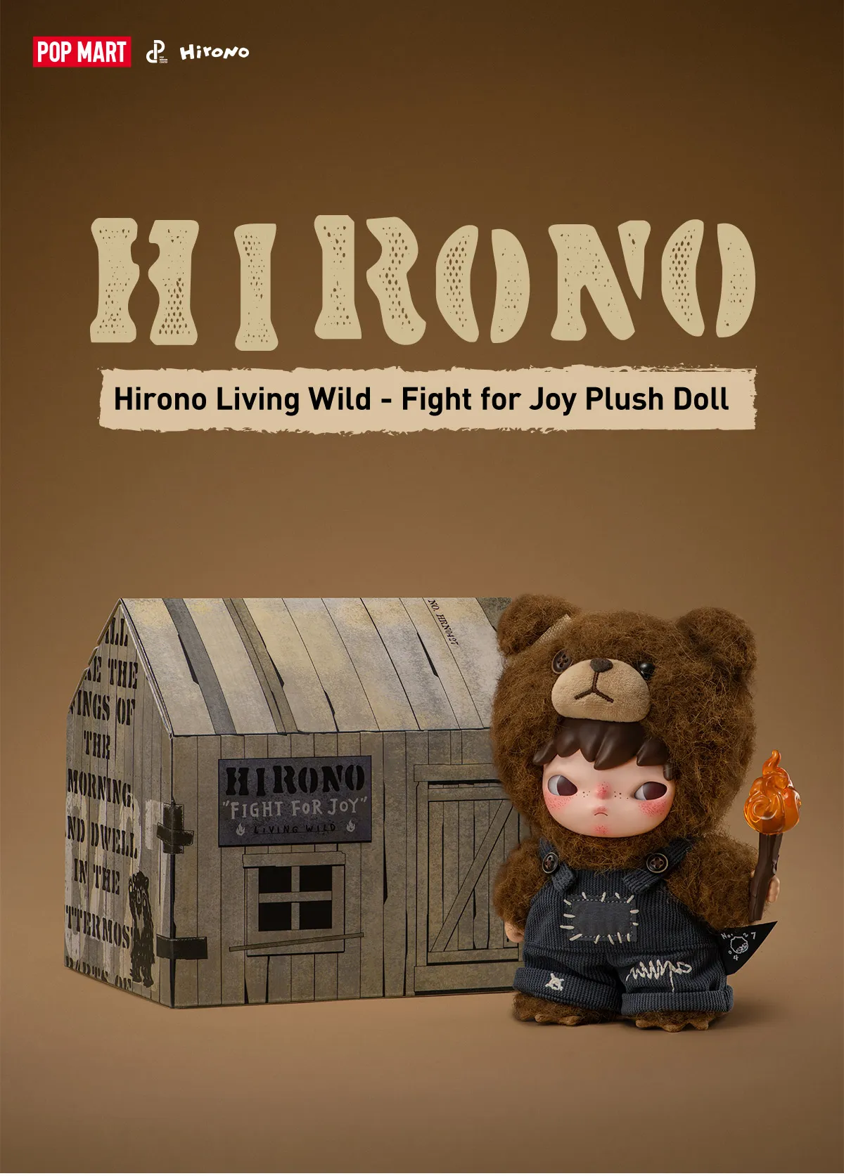 NEW Hirono Living Wild-Fight for Joy Plush Doll